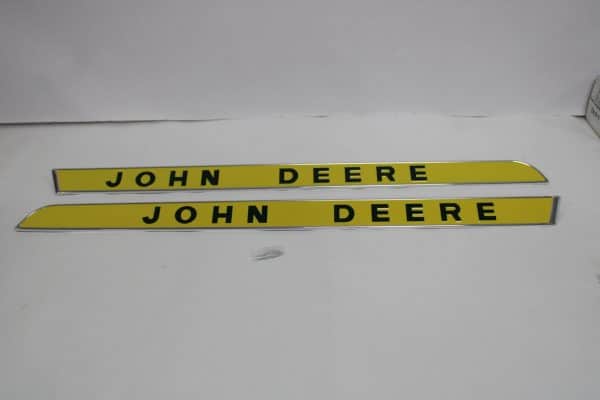 JD Name Plates W/Raised Letters (Pair Restoration Quality